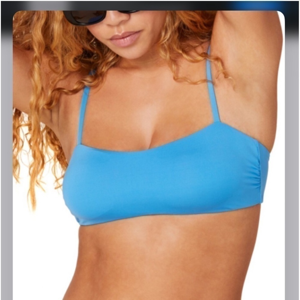 Andie Swim The Newport Top Blue‎ size Large NWT